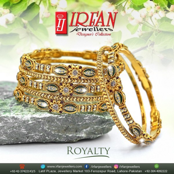 Gold Bangles Design 008