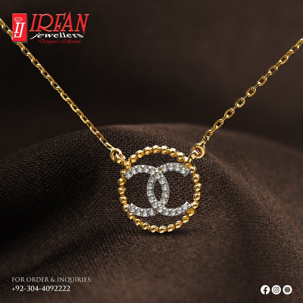 Gold Locket Design 004